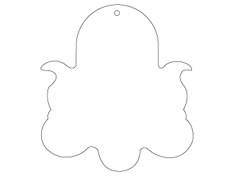 Car air freshener animal shape customized, dimensions: H: 78.111mm, L: 85.172mm.