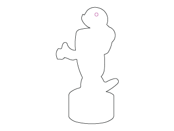 Car air freshener mixed shape customized, dimensions: H: 47.755mm, L: 89.065mm.